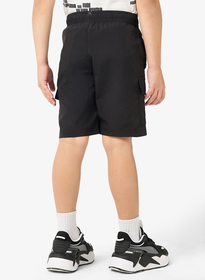 PUMA Youth Essential No. 1 Logo Woven Cargo Shorts - Image 2